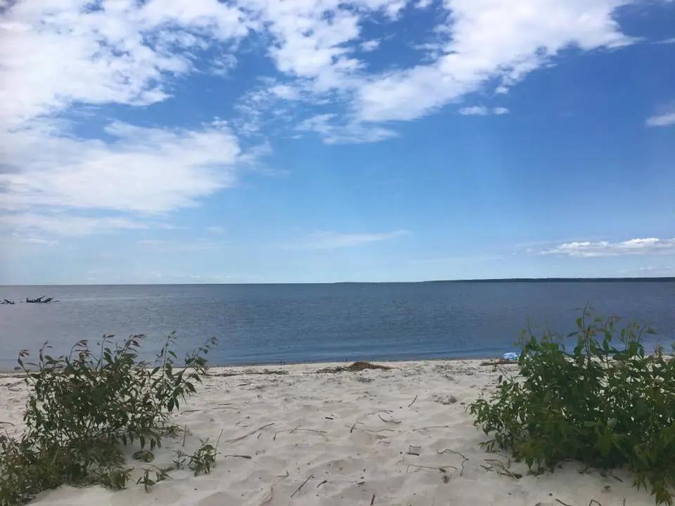 Looking toward the lake from the nude section