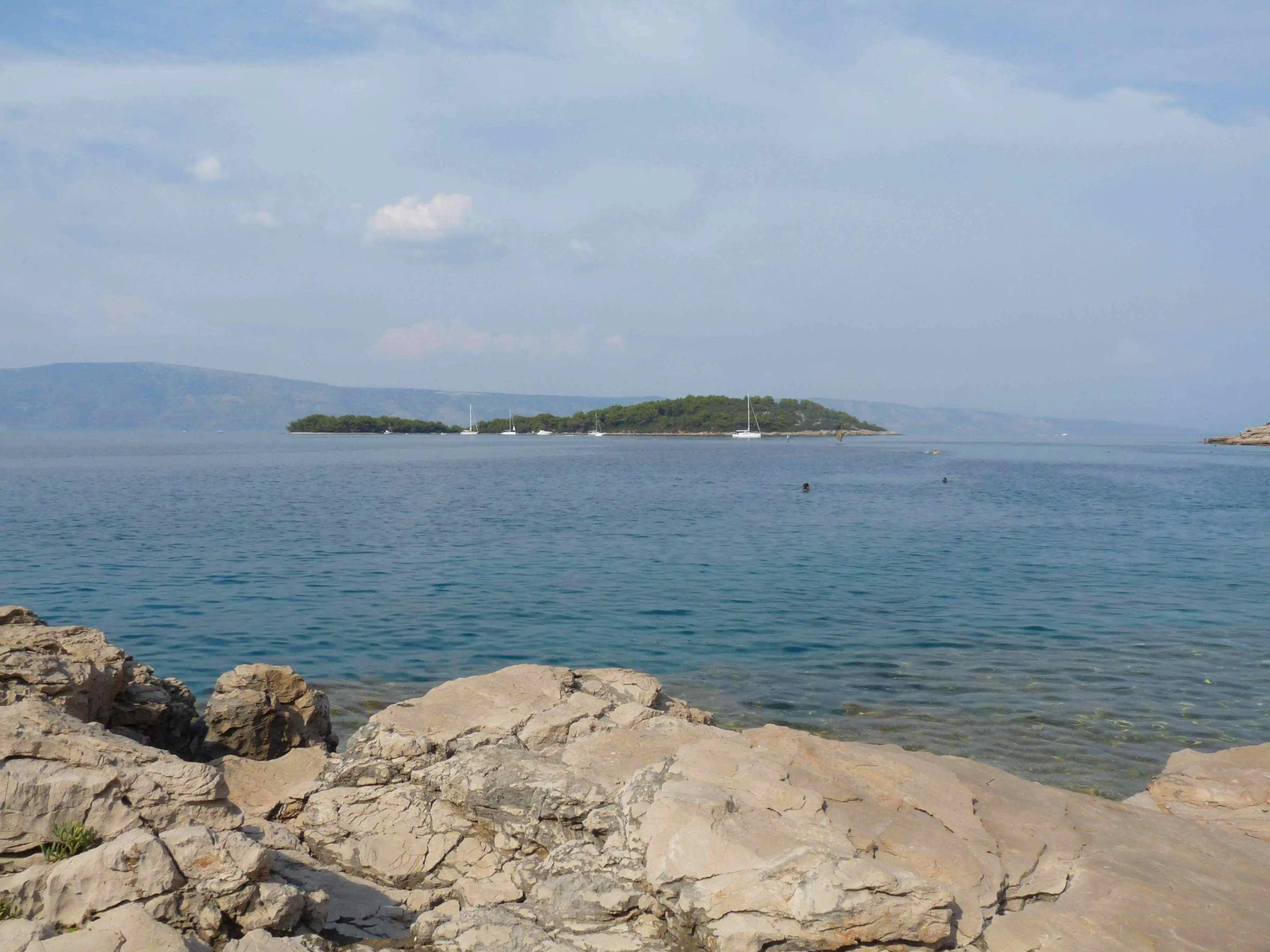 Rocky views from the beach