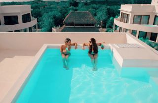 Perfect for a couples getaway and a rare clothing optional hotel in Tulum