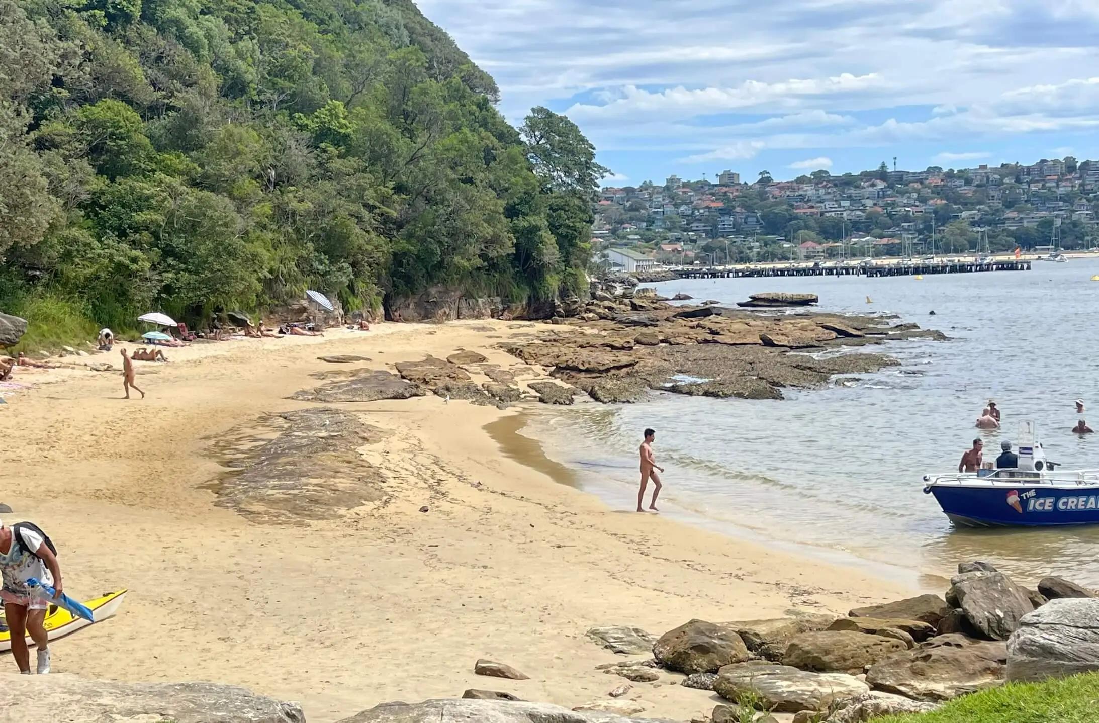 Cobblers Beach on a weekday during summer