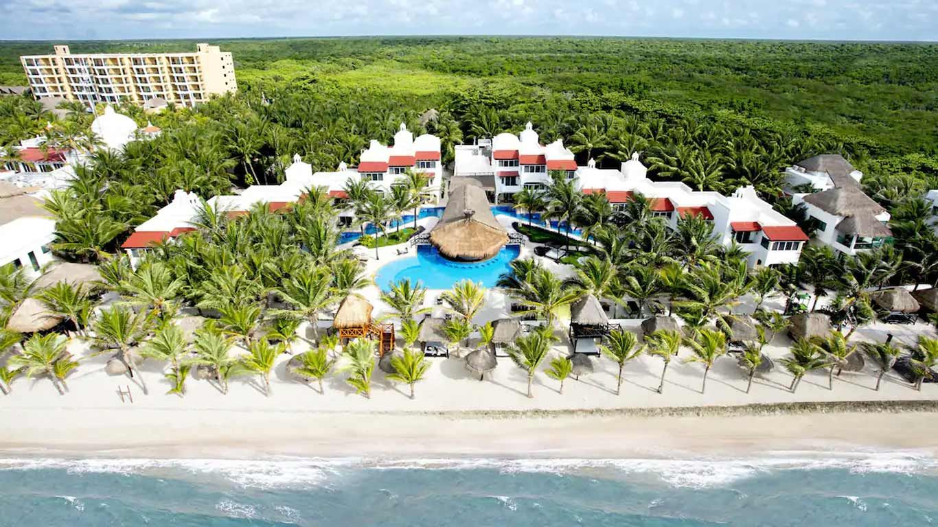 Large resort area at Hidden Beach Resort