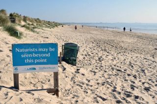 You are here! Studland Naturist Beach