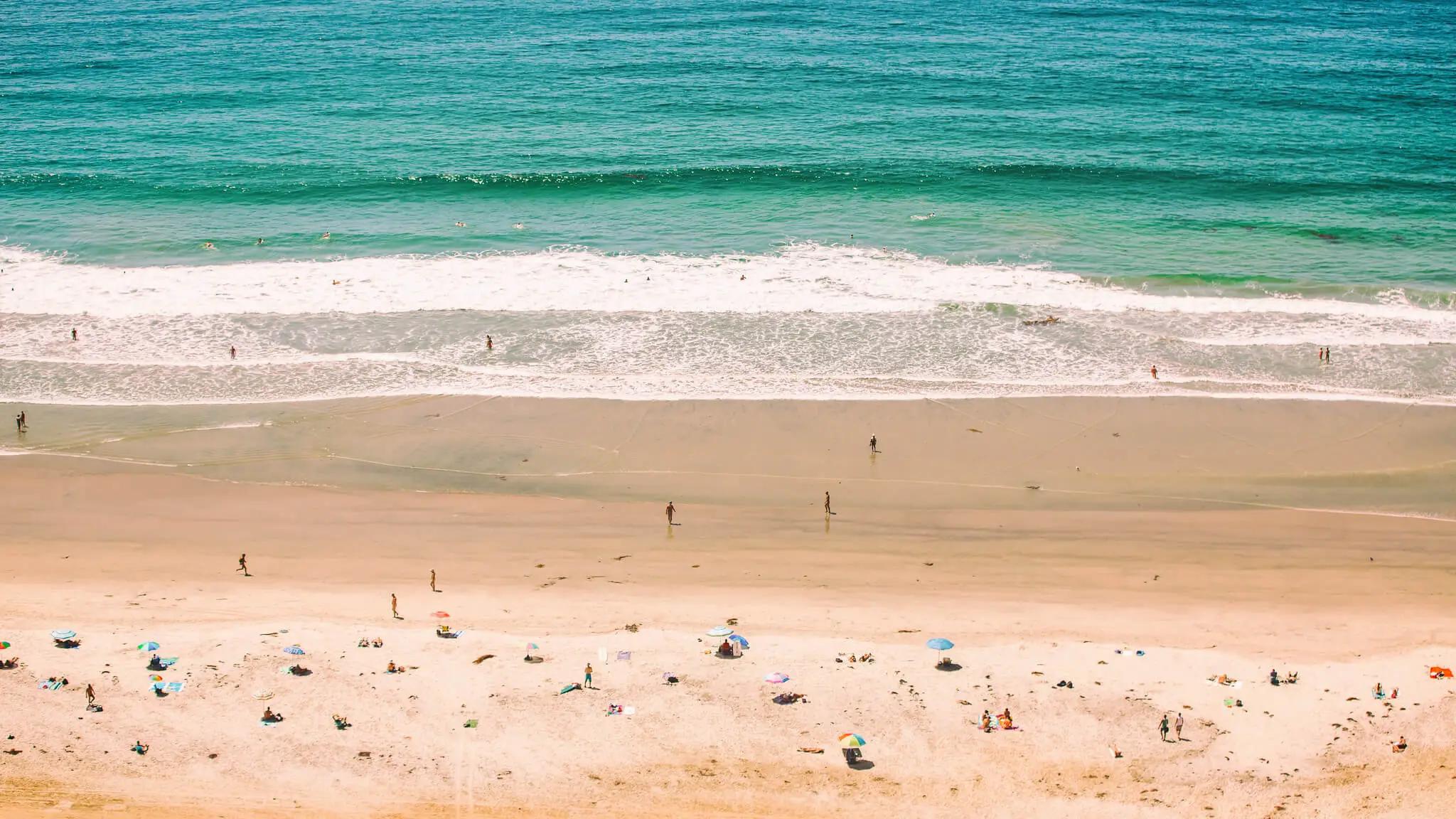 Perfect waves here and occasional nude surfers at Black's Beach