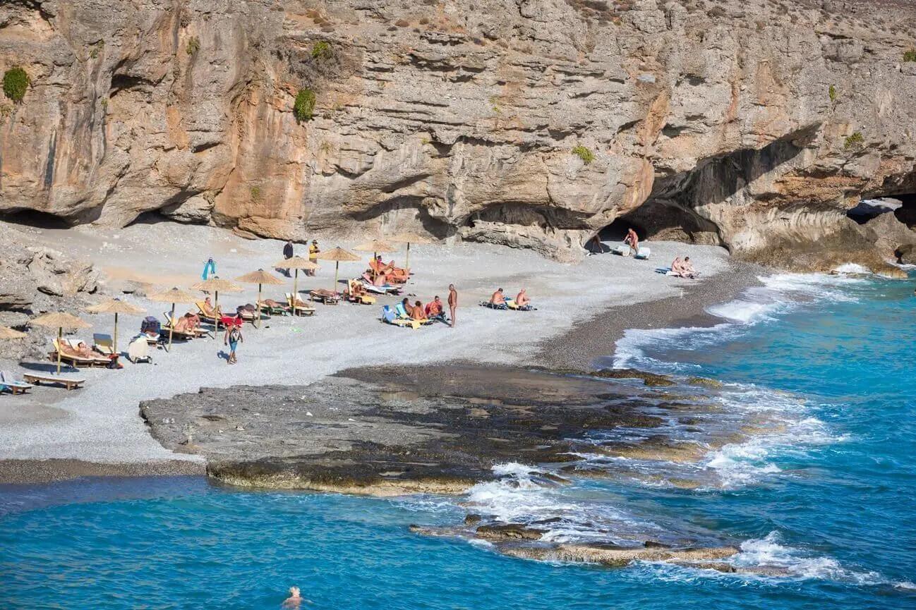 Filaki Naturist Beach which is close to Vritomartis Naturist Resort