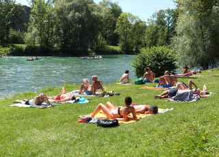 Werdinsel Island FKK - Clothing-optional lake in Switzerland