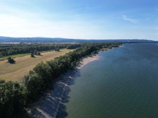 Aerial view of Collins Nude beach in Oregon