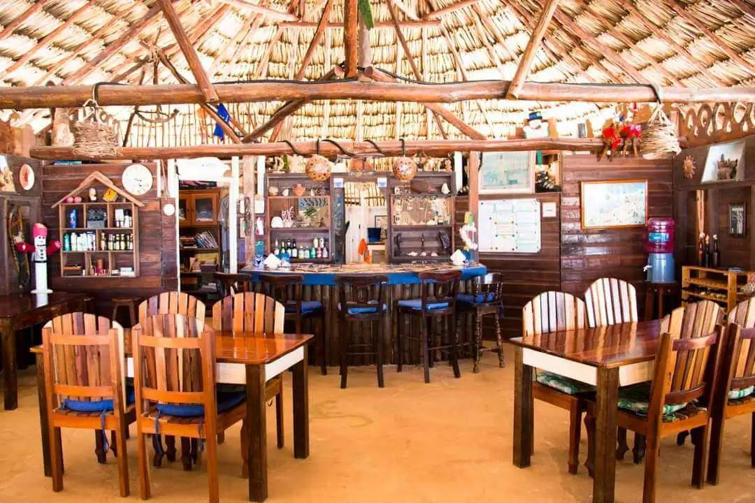 Restaurant and bar at Playa Sonrisa Hotel