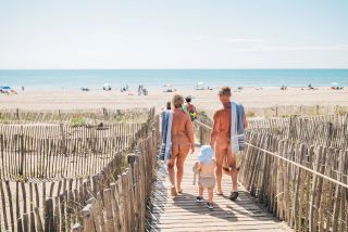 Path to the beach at Le Sérignan Plage Nature