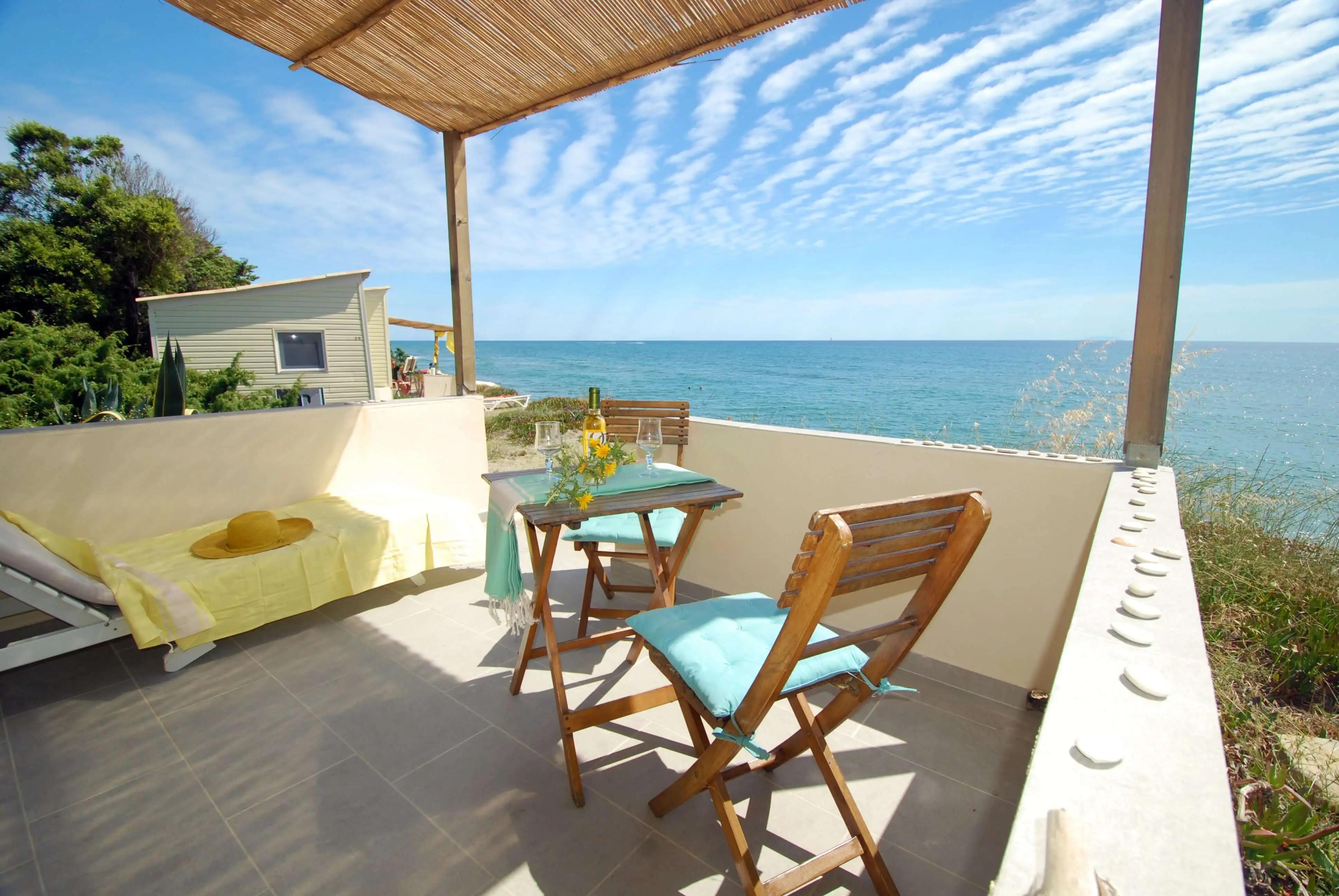 Epic patio views at Domaine Naturiste de Riva Bella