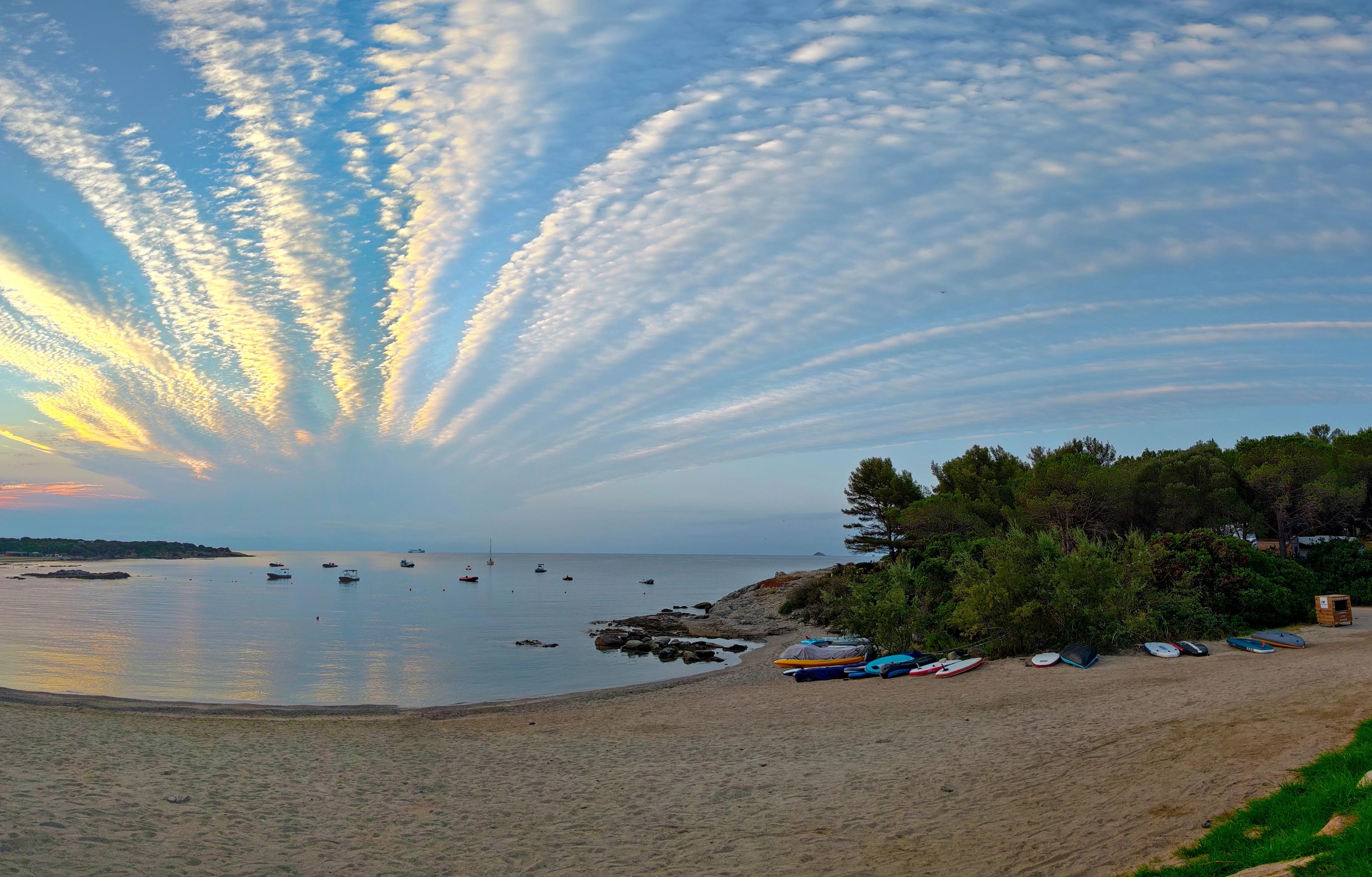 Views from the pool at La Chiappa