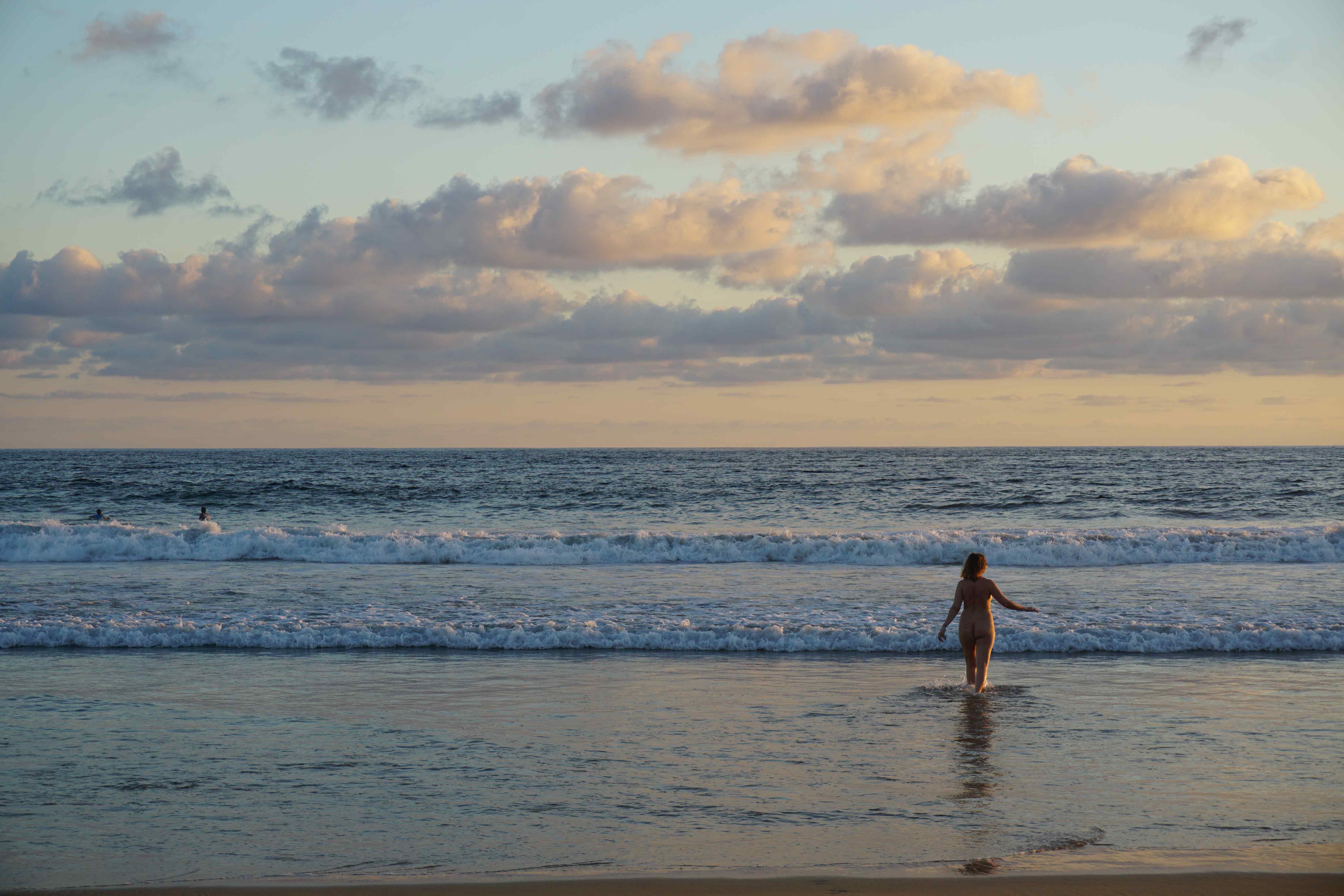 The surf can be strong in Zipolite