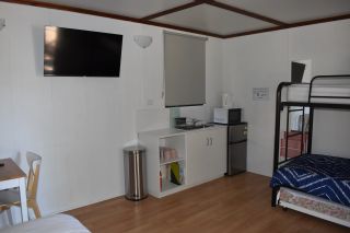 Comfy rooms and everything you need for an overnight stay at Tindo Nudist Club