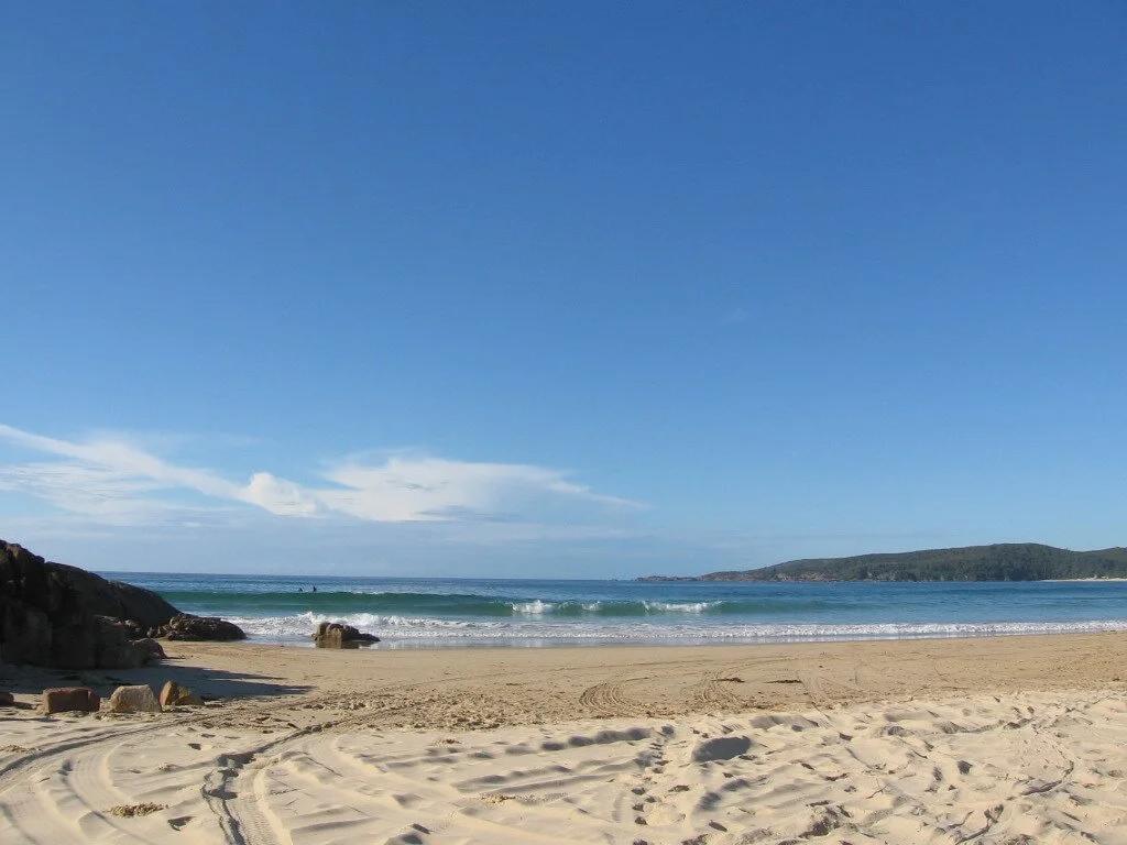 The whole beach is nude friendly at Samurai Beach