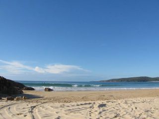 The whole beach is nude friendly at Samurai Beach