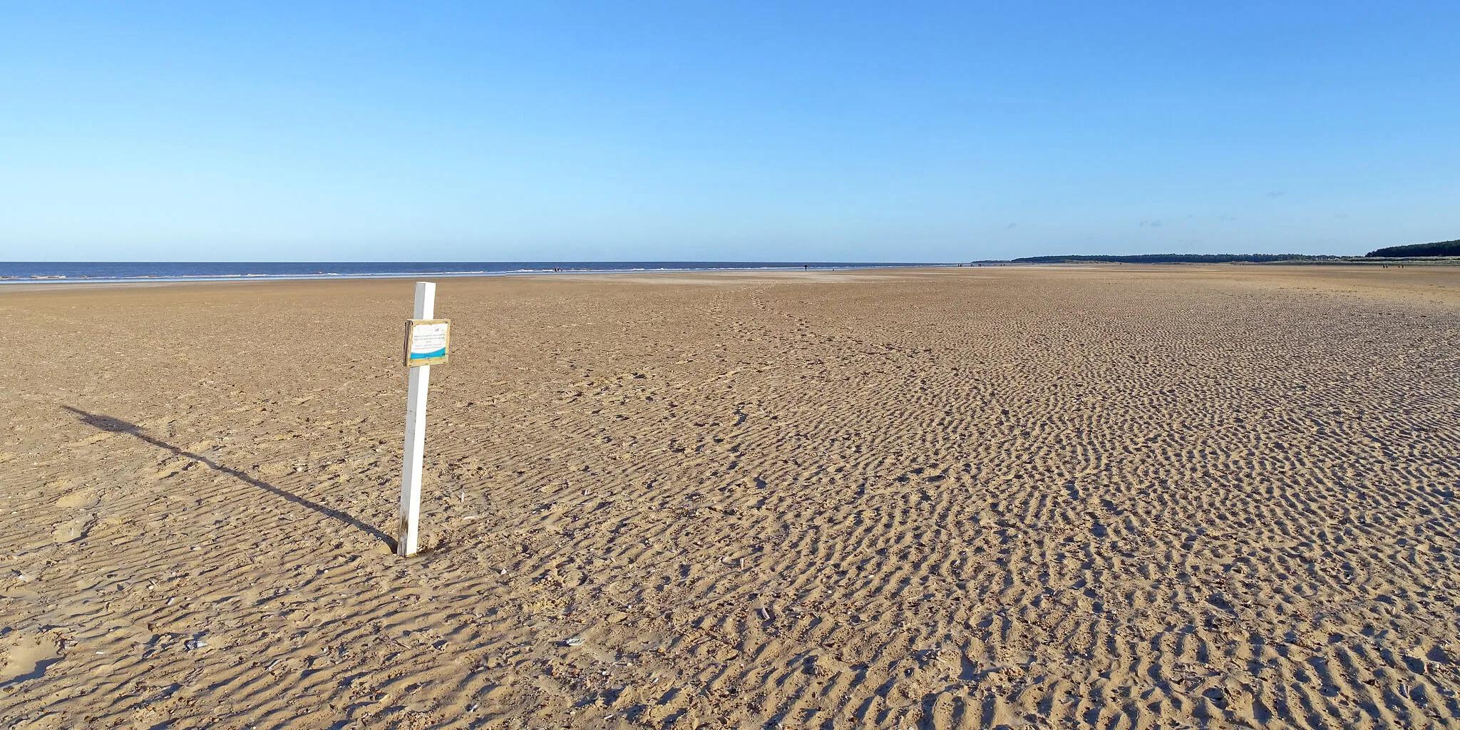 High tide and most of this area is covered with water