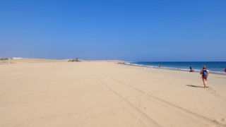 Playa de Maspalomas, naturist beach in Gran Canaria, Spain