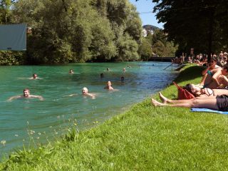 Werdinsel Island FKK - Clothing-optional lake in Switzerland