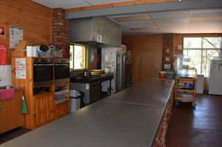 Large kitchen area at Tindo Nudist Club