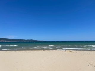 Soft sand at Sunny Beach in Bulgaria