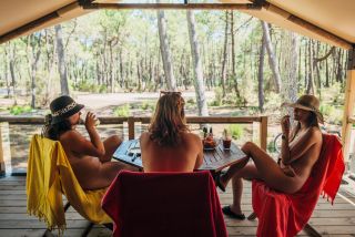 Relaxing at Euronat’s naturist campground