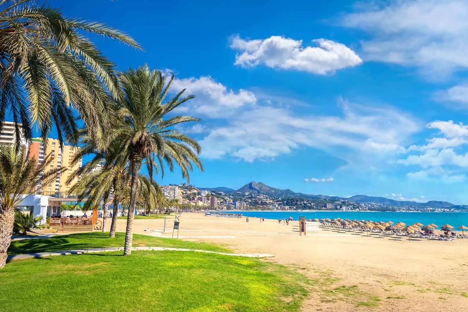 Nearby beaches in Malaga are perfect for a day trip