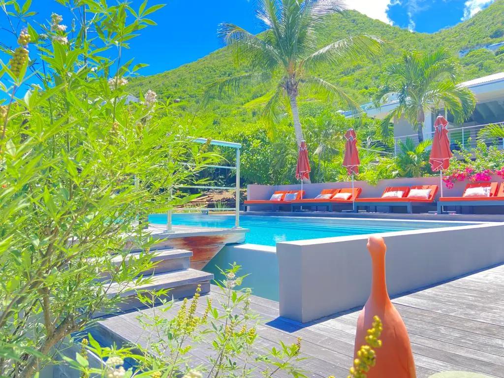 Tropical gardens at Jardin d'O Saint Martin