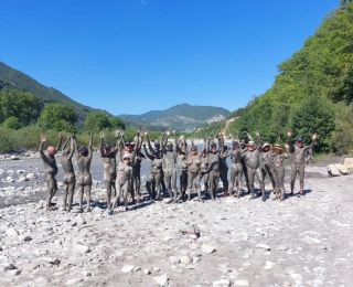 Mud baths at Origan Village France