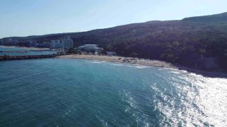 Aerial views for Nirvana Beach - nude section is on the right