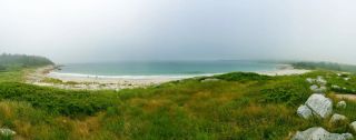 Fog is a regular occurrence here at Crystal Crescent Nude Beach