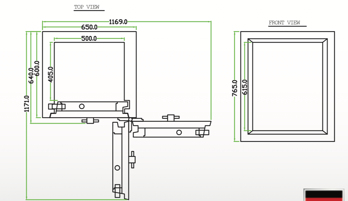 Falcon Euro Safe ES350 drawing plan