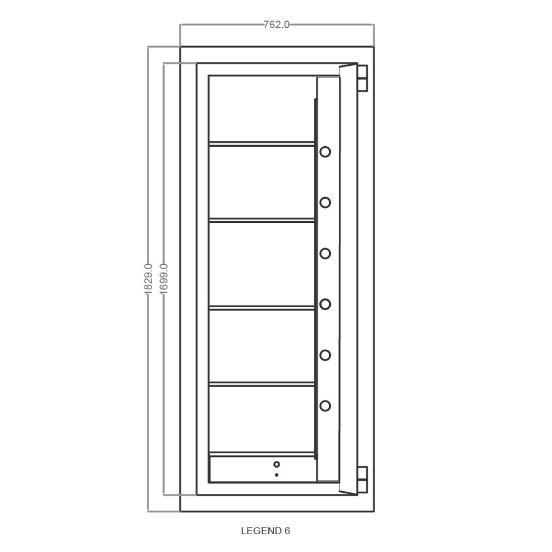 Falcon Safe Banker Legend 6 Drawing