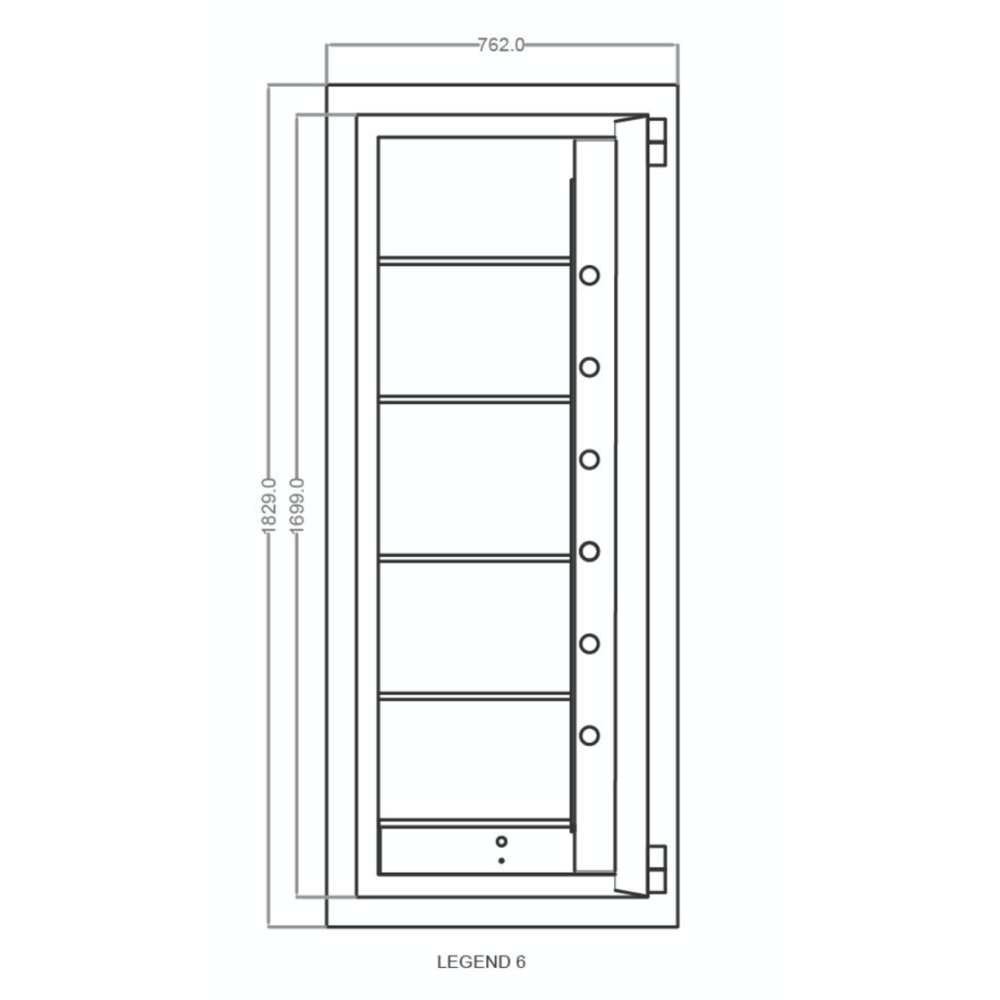 Falcon Safe Banker Legend 6 Drawing