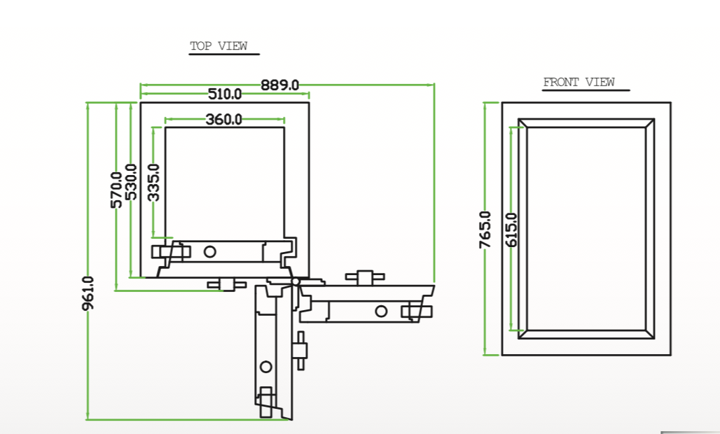 Falcon Euro Safe ES300 drawing plan