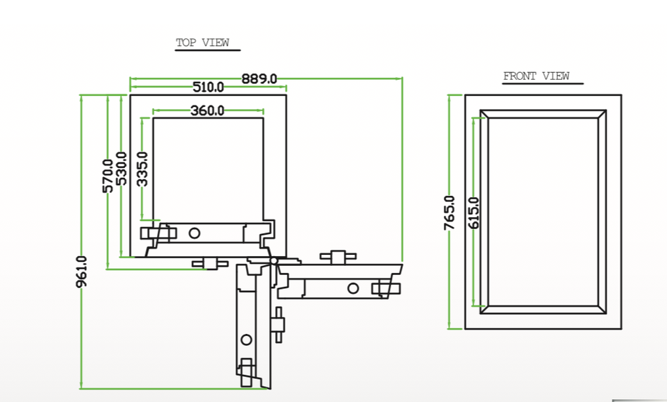 Falcon Euro Safe ES300 drawing plan