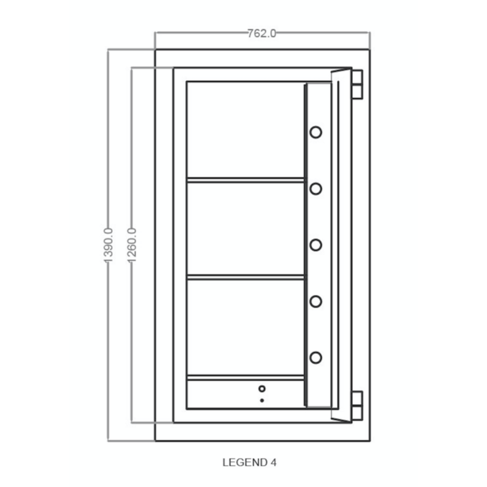 Falcon Safe Banker Legend 4 Drawing