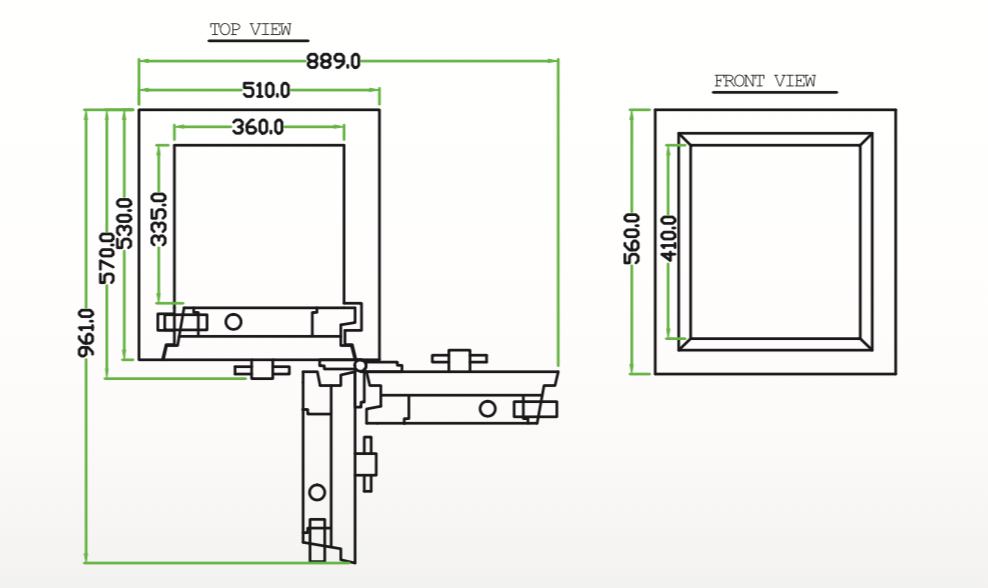 Falcon Euro Safe ES220 drawing plan
