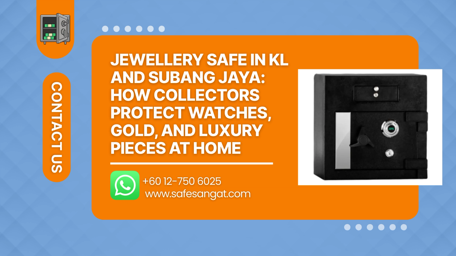 Jewellery Safe in KL and Subang Jaya: How Collectors Protect Watches, Gold, and Luxury Pieces at Home