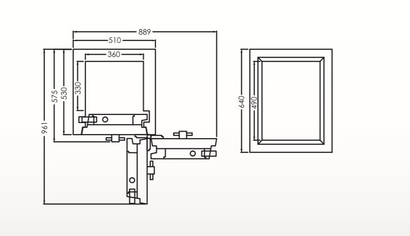 Falcon Euro Safe ES250 drawing plan