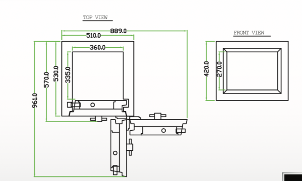 Falcon Safe EuroSafe ES160 drawing