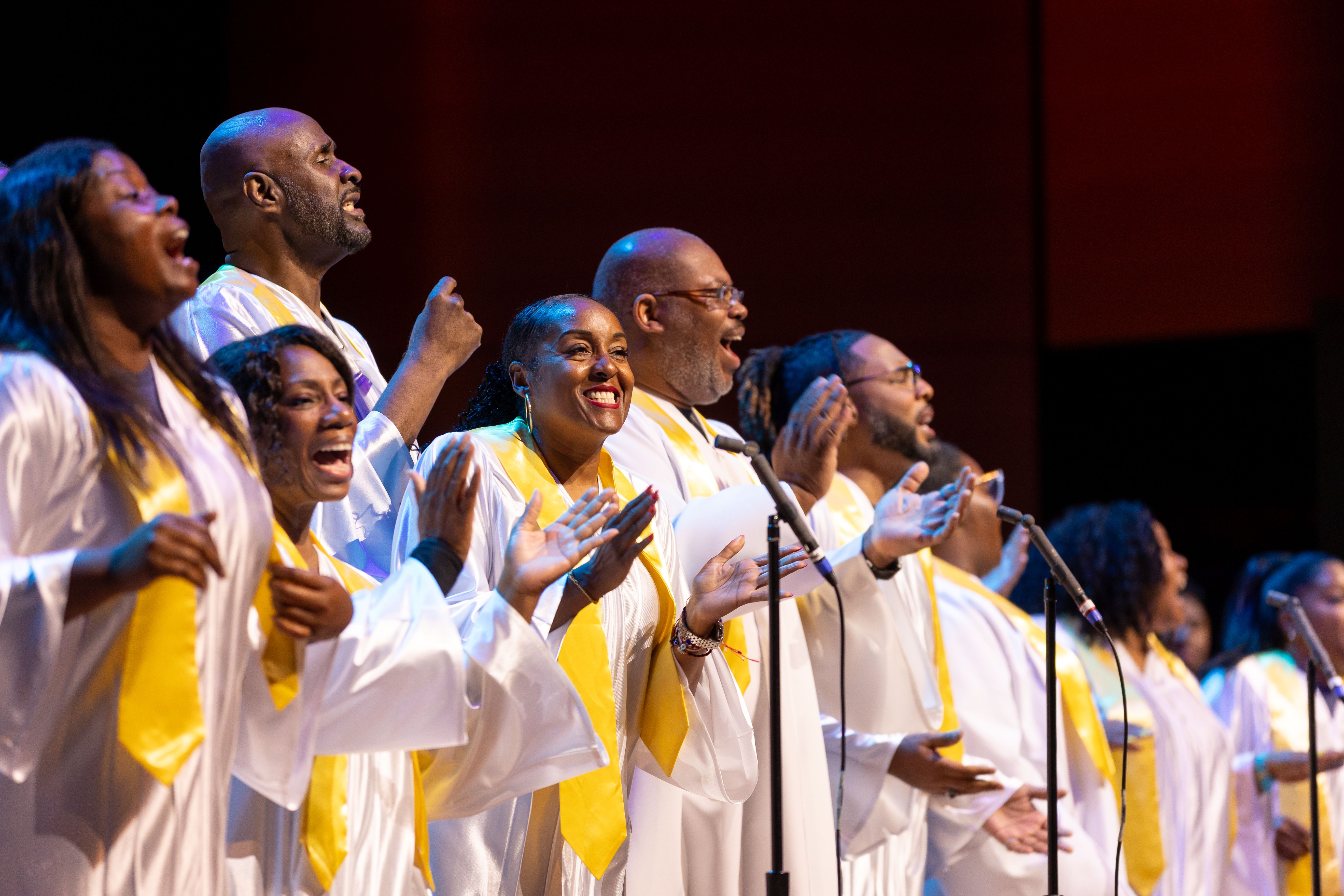 Choir singing at Welcome