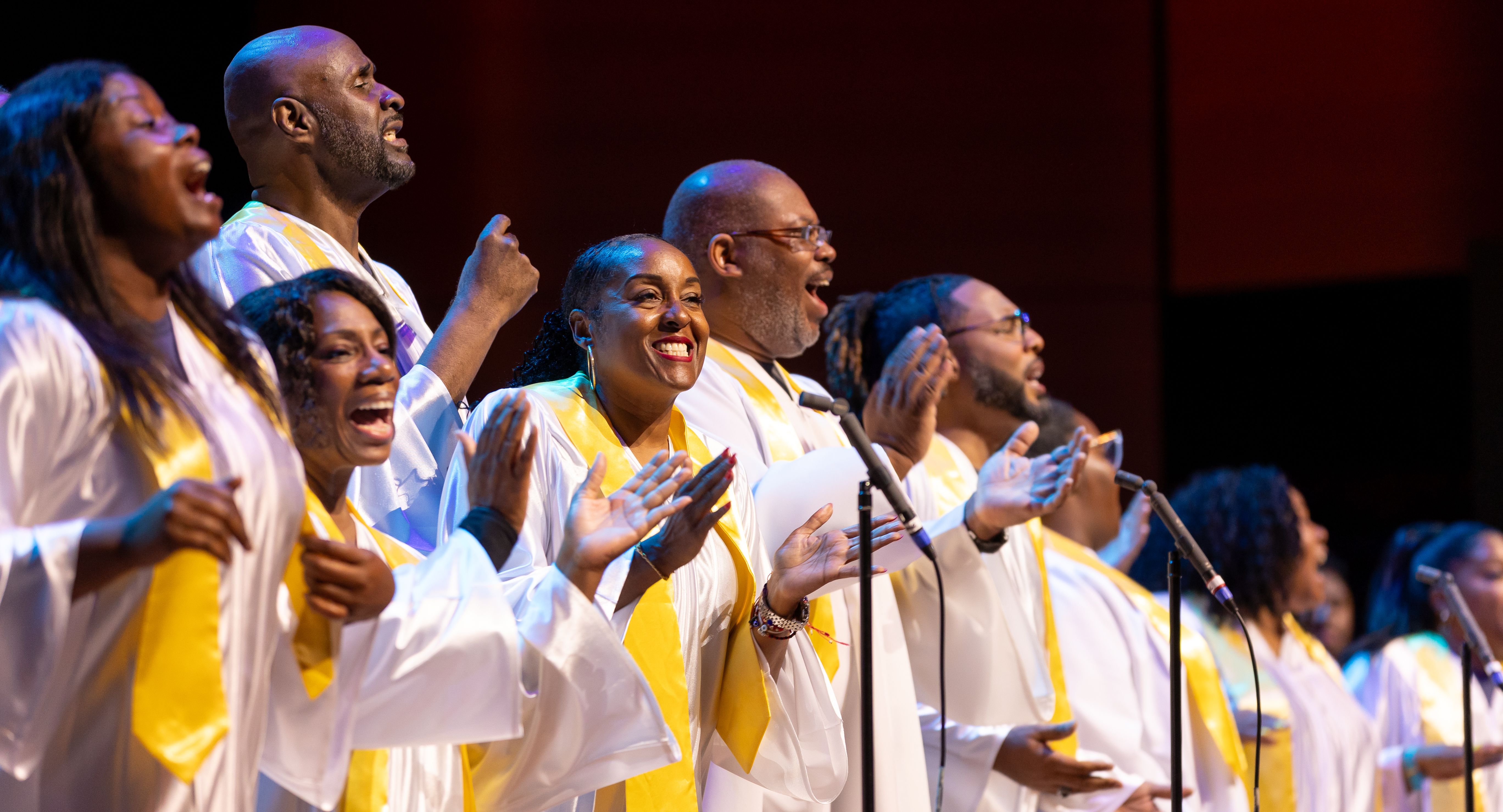 Choir singing at Welcome
