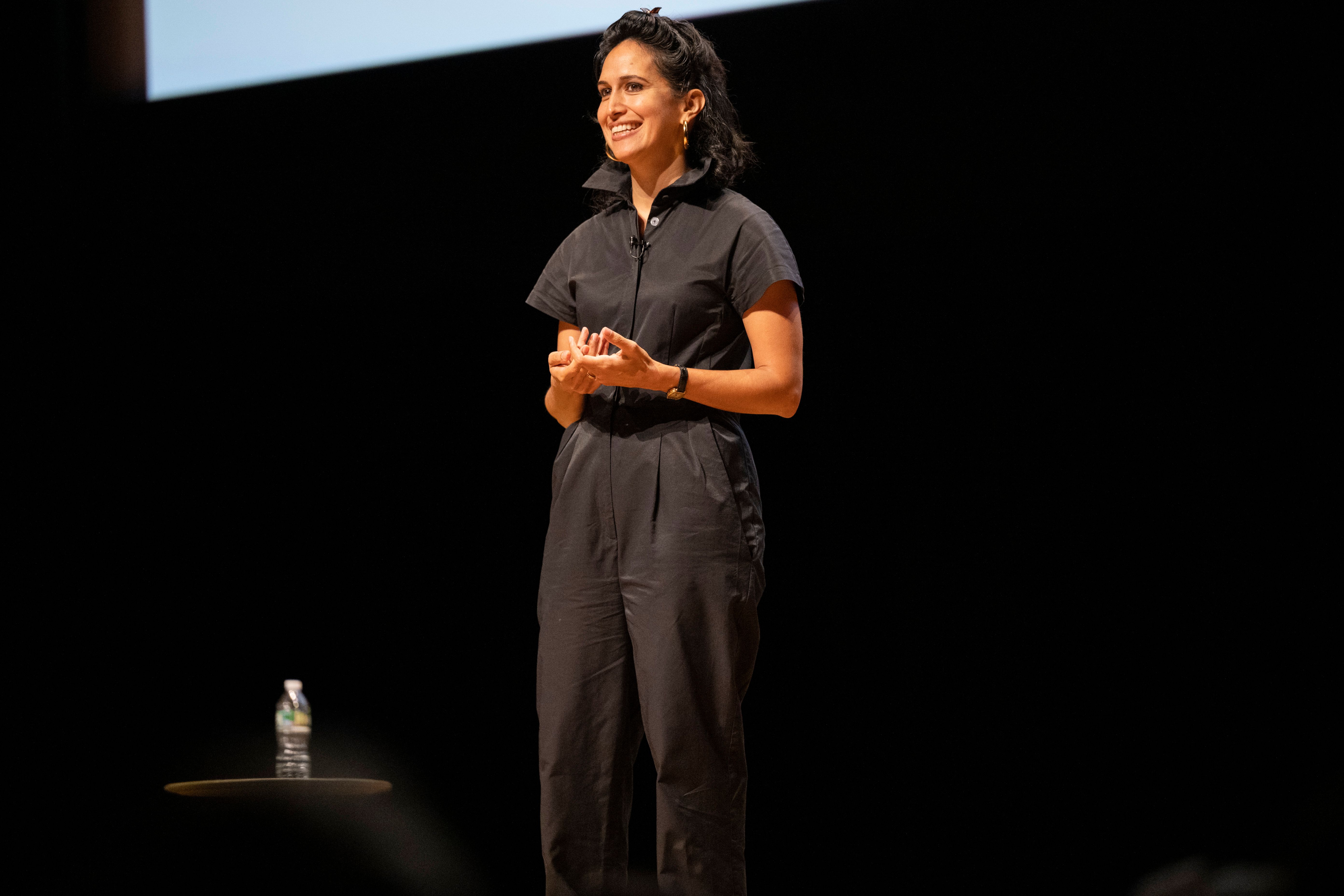 Priya Parker onstage at Welcome