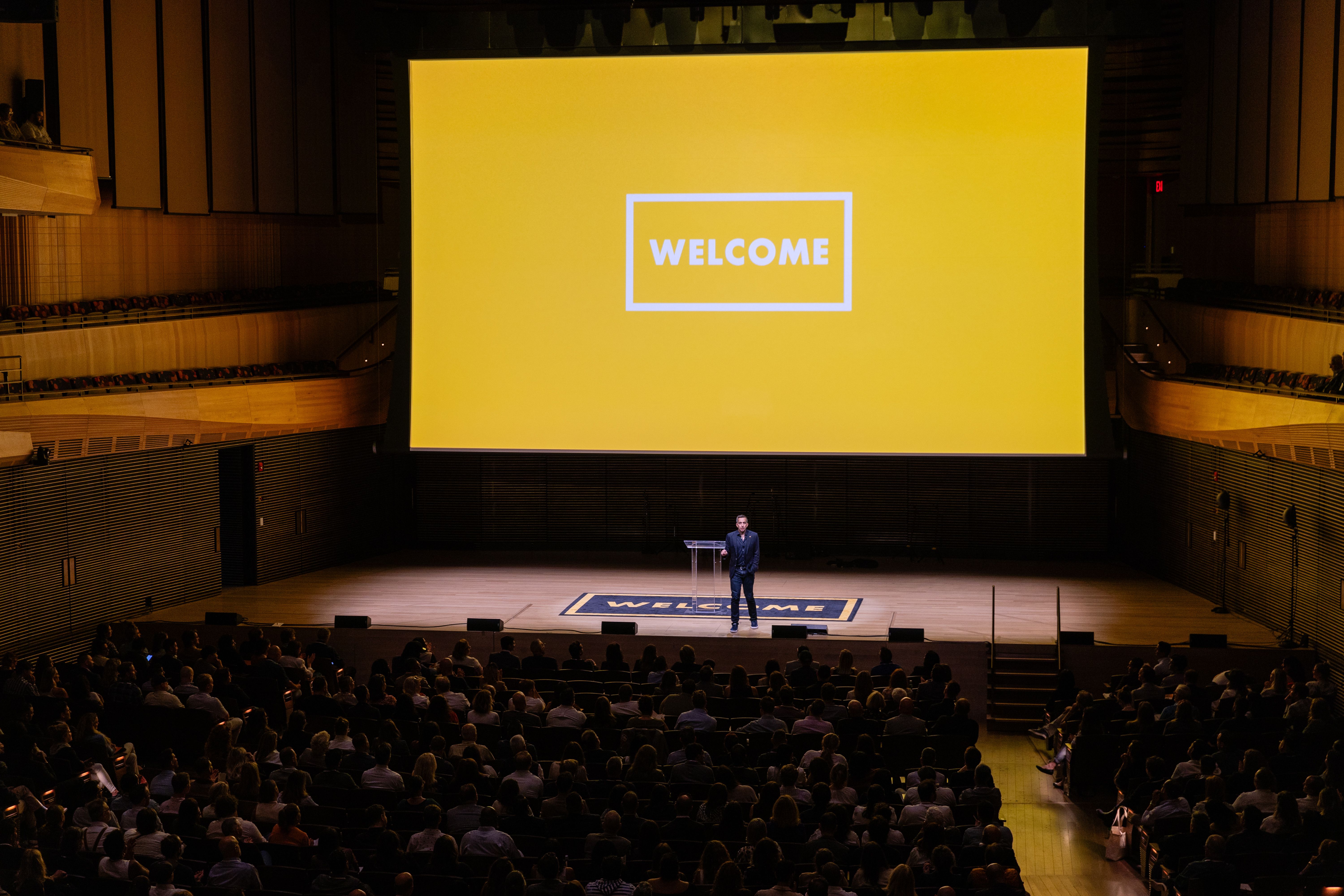 The Welcome Conference stage