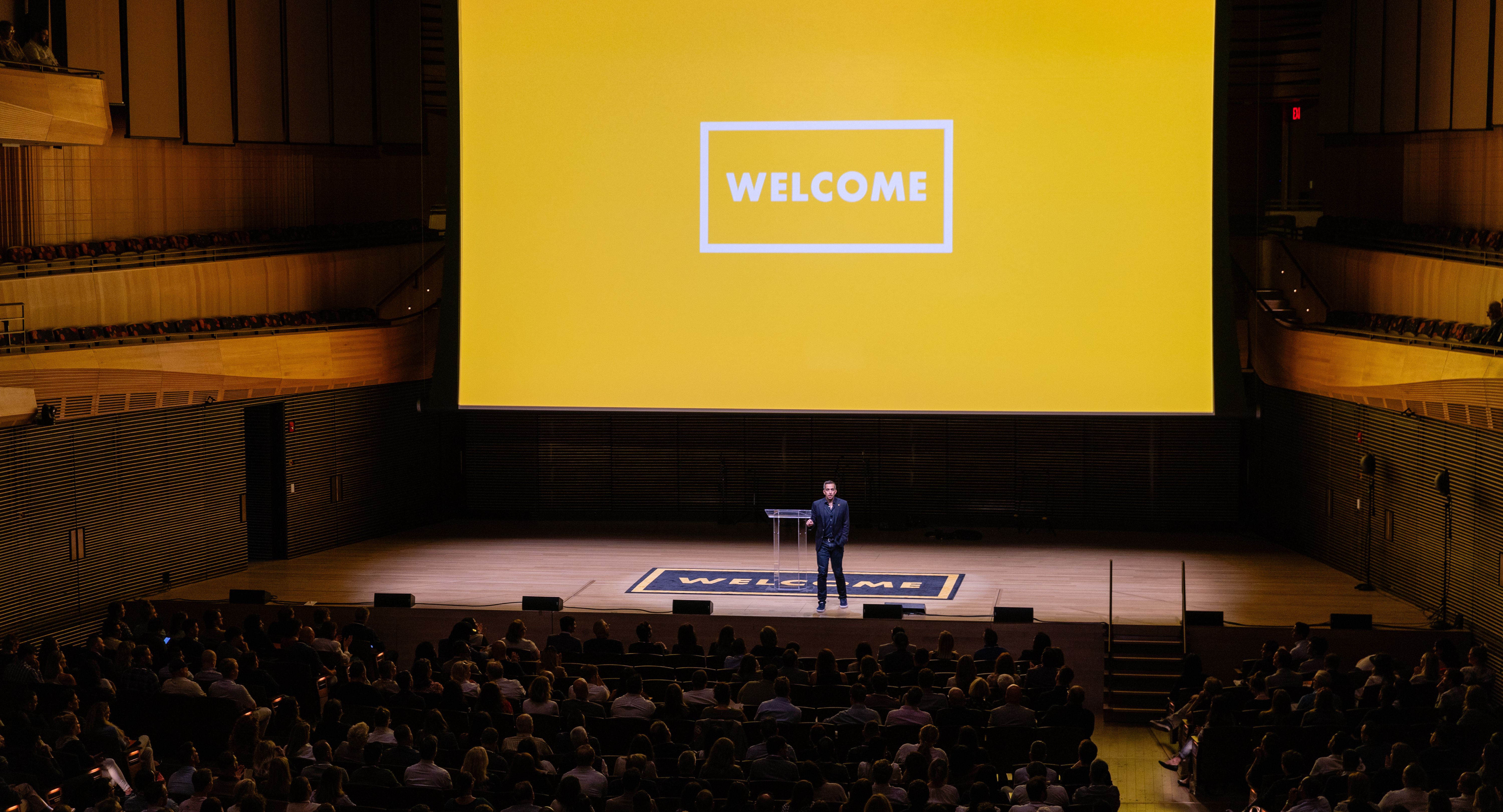 The Welcome Conference stage