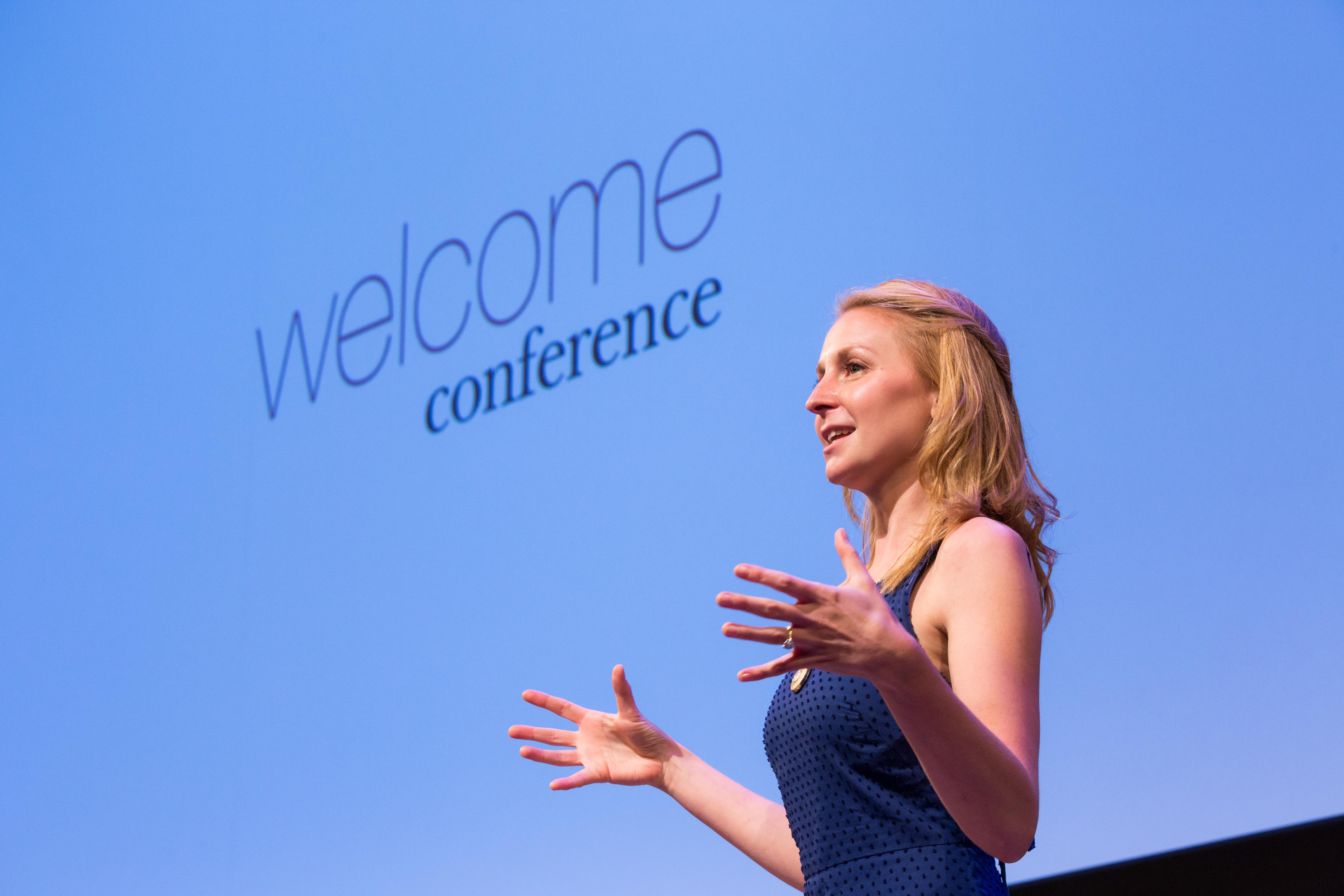 Christina Tosi onstage at Welcome
