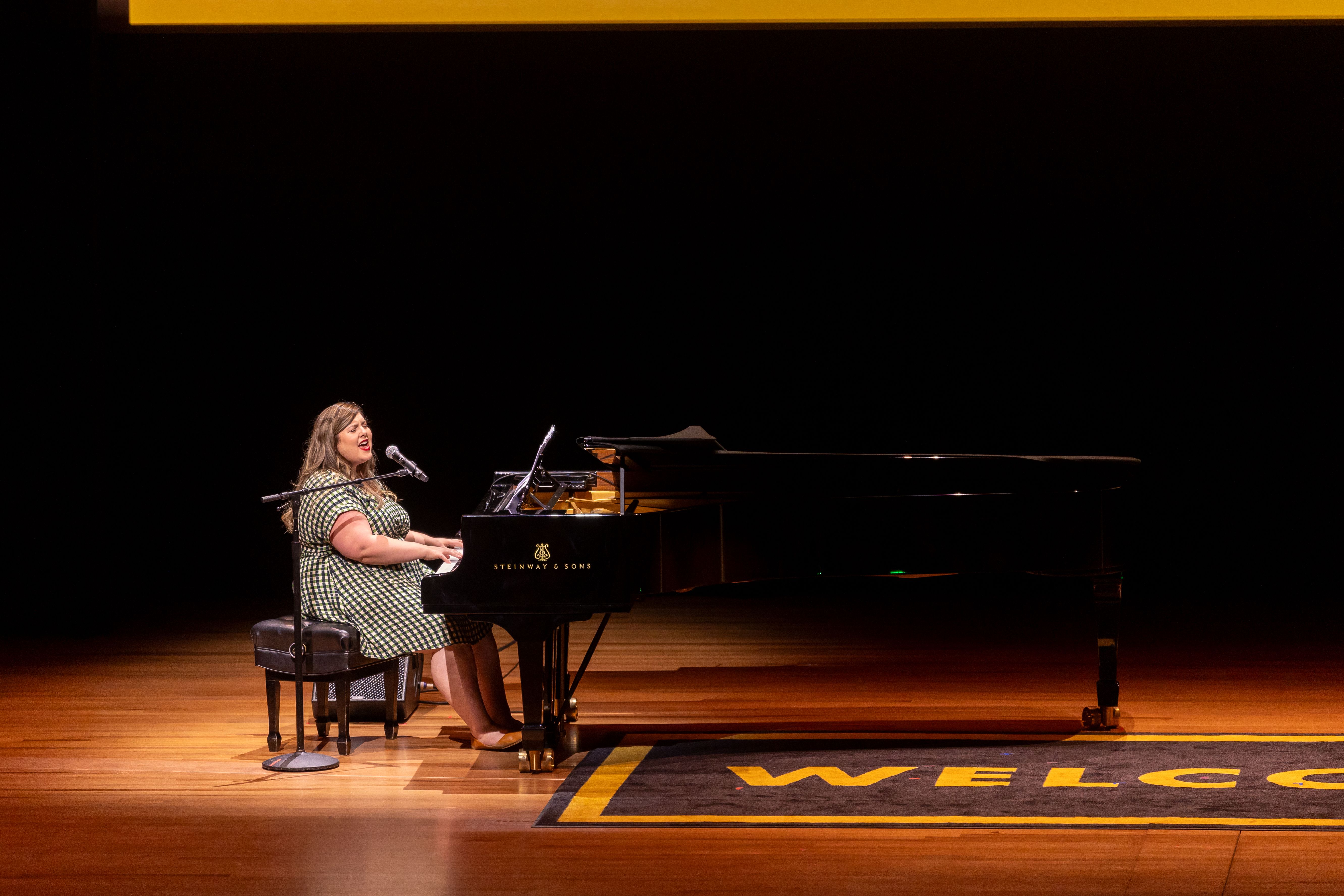 Mary Lambert onstage at Welcome