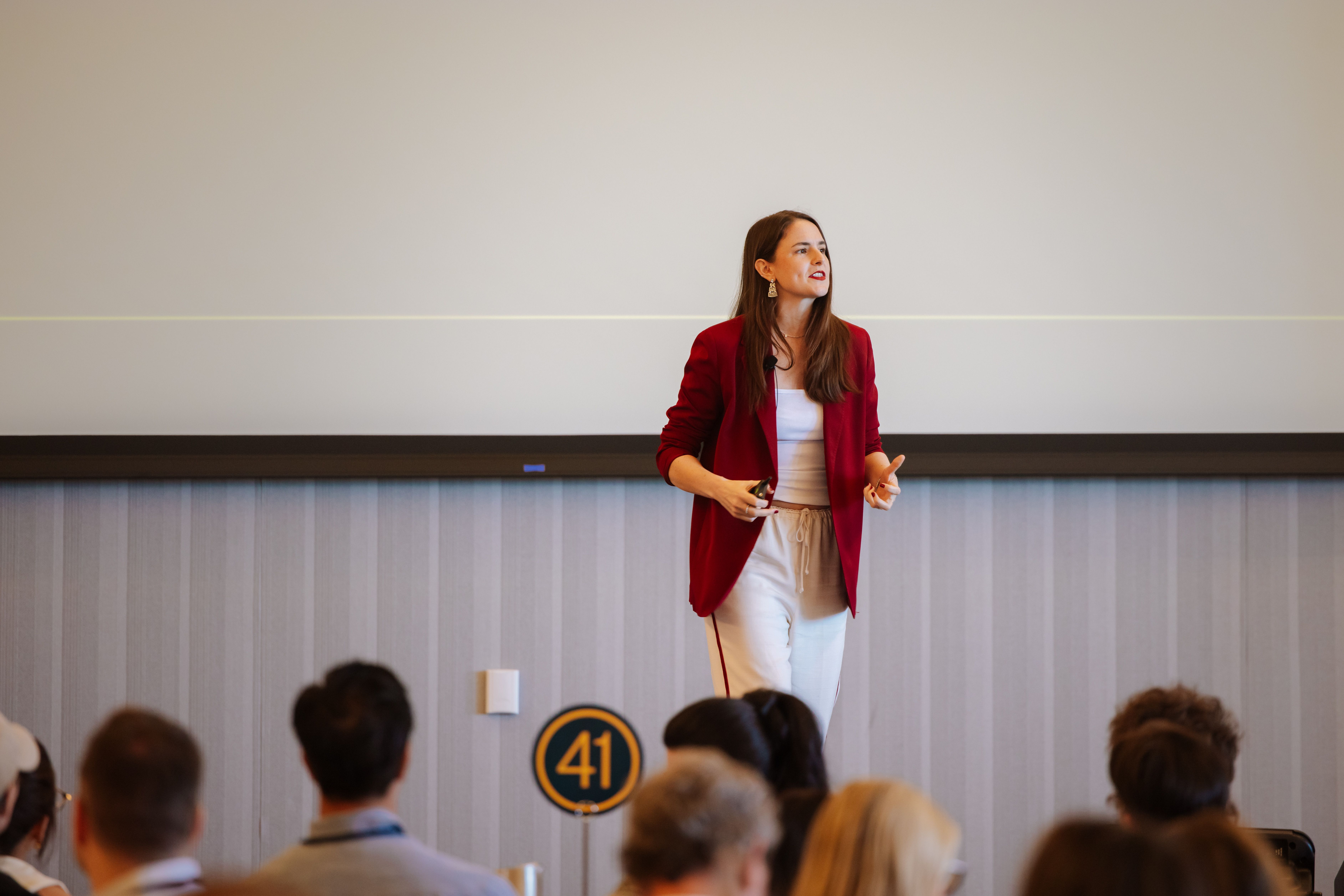 Lindsey Peckham onstage at The Summit