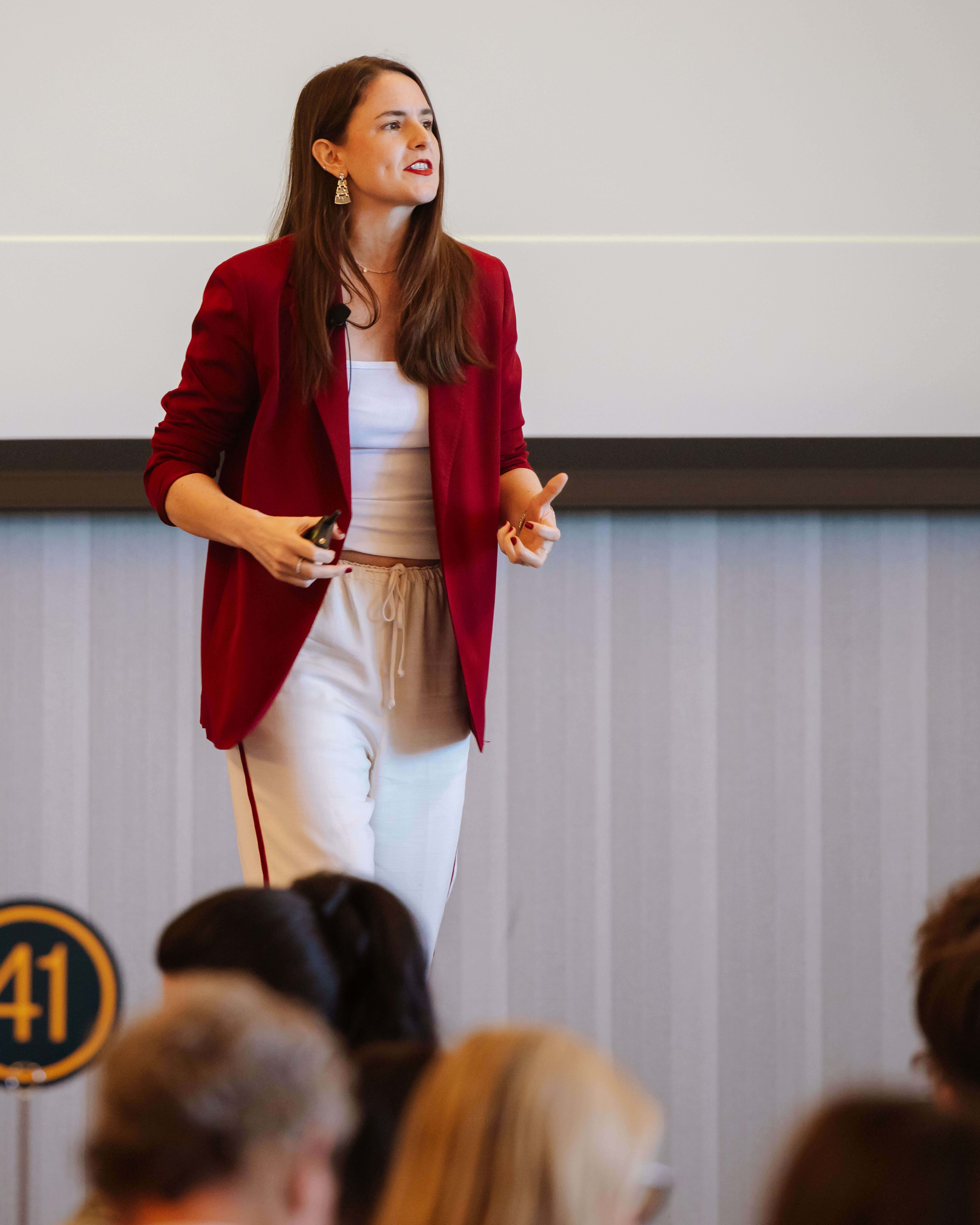 Lindsey Peckham onstage at The Summit