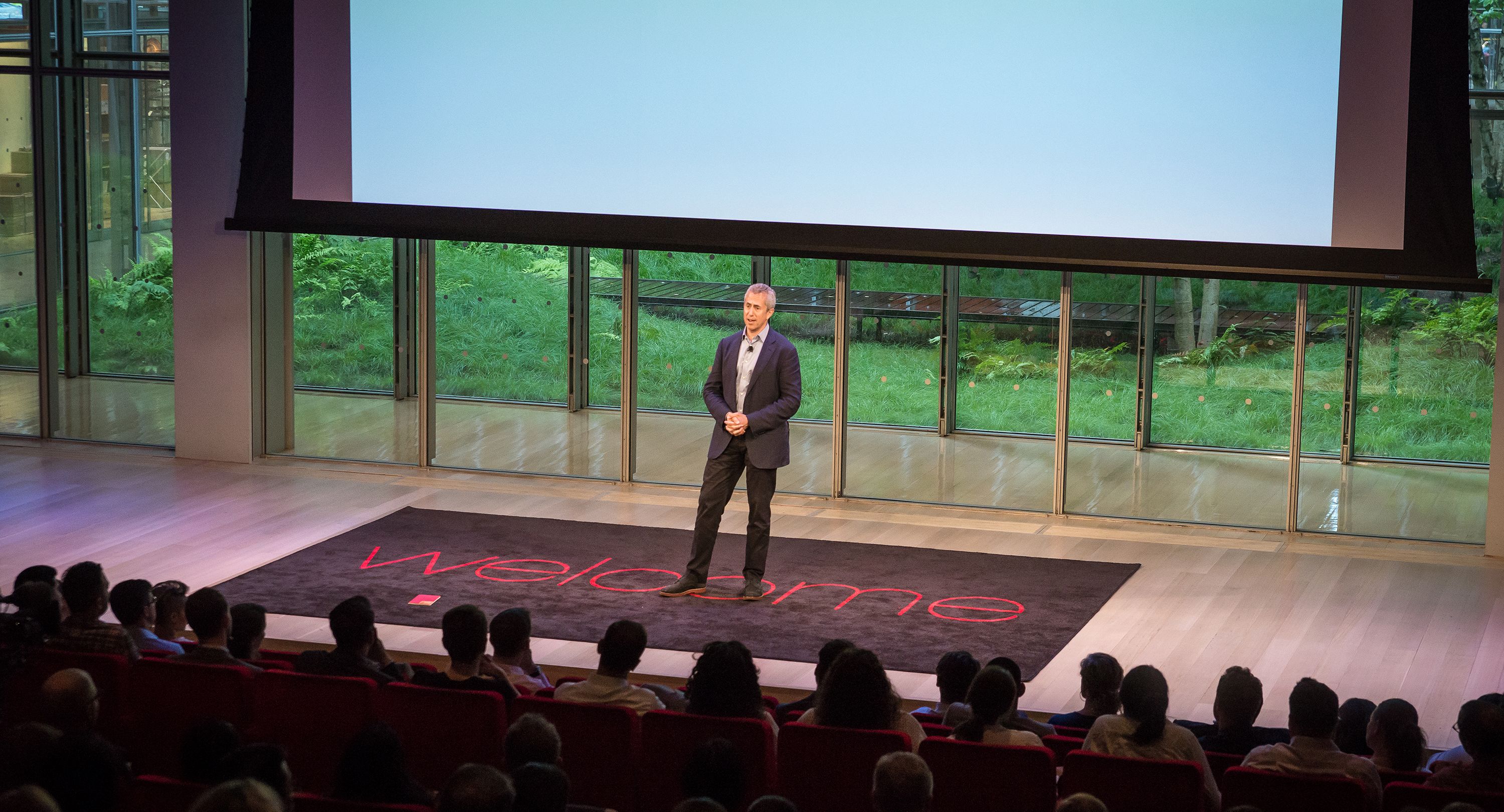 Danny Meyer onstage at Welcome