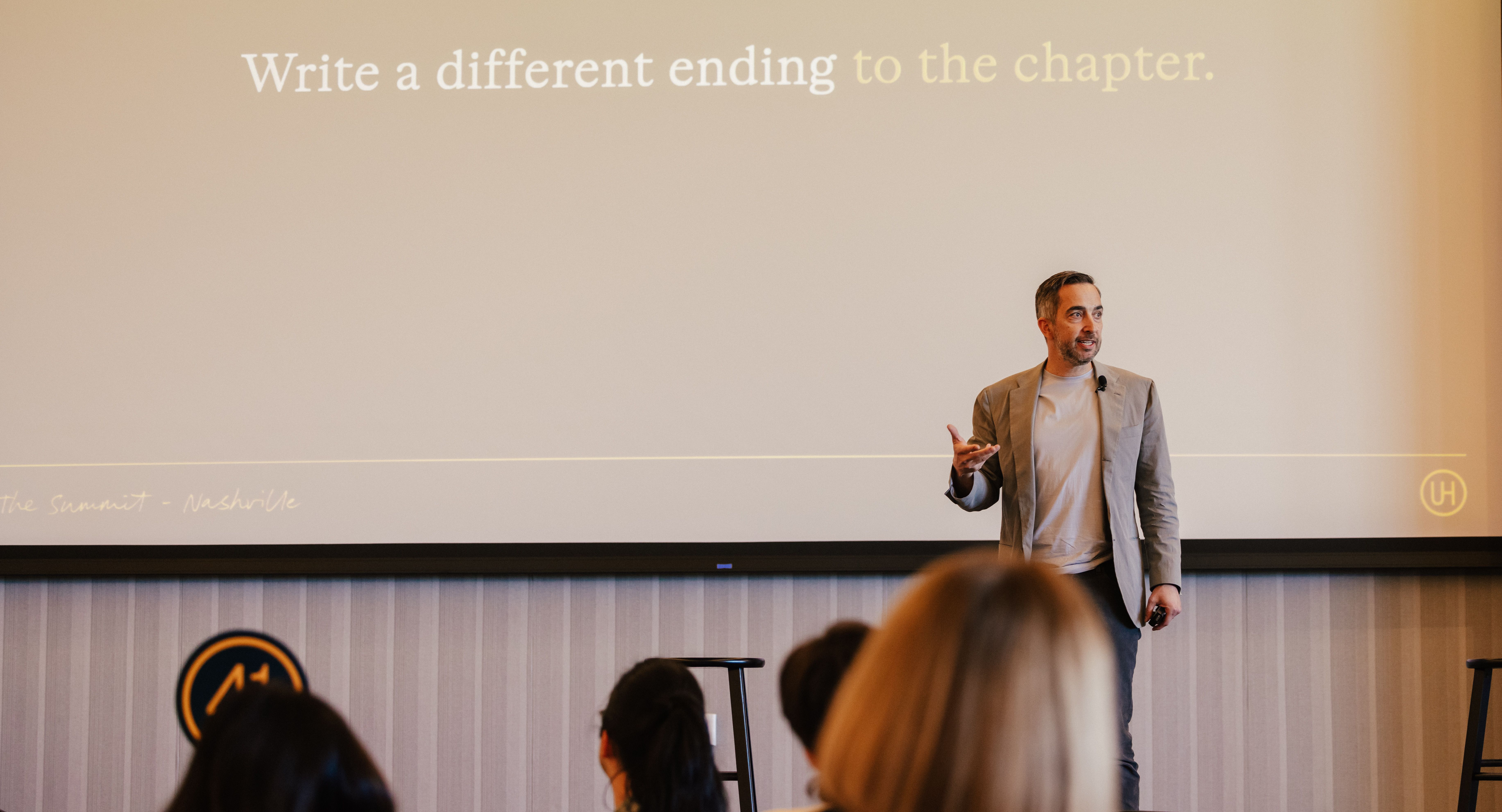 Brian Canlis onstage at The Summit